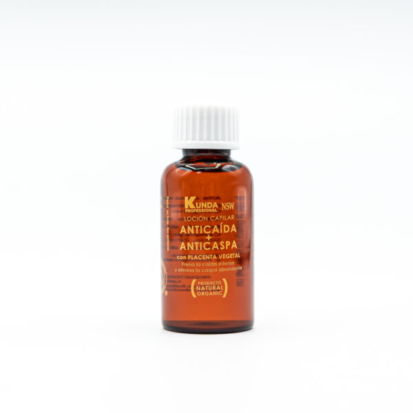 Loción Capilar Anticaída + Anticaspa con Placenta vegetal 125mL | Pack 4uds x 25mL - Imagen 2
