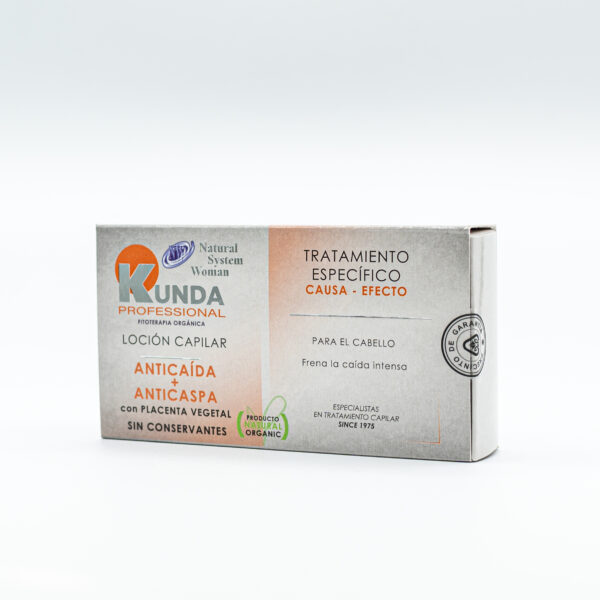 Loción Capilar Anticaída + Anticaspa con Placenta vegetal 125mL | Pack 4uds x 25mL - Imagen 5