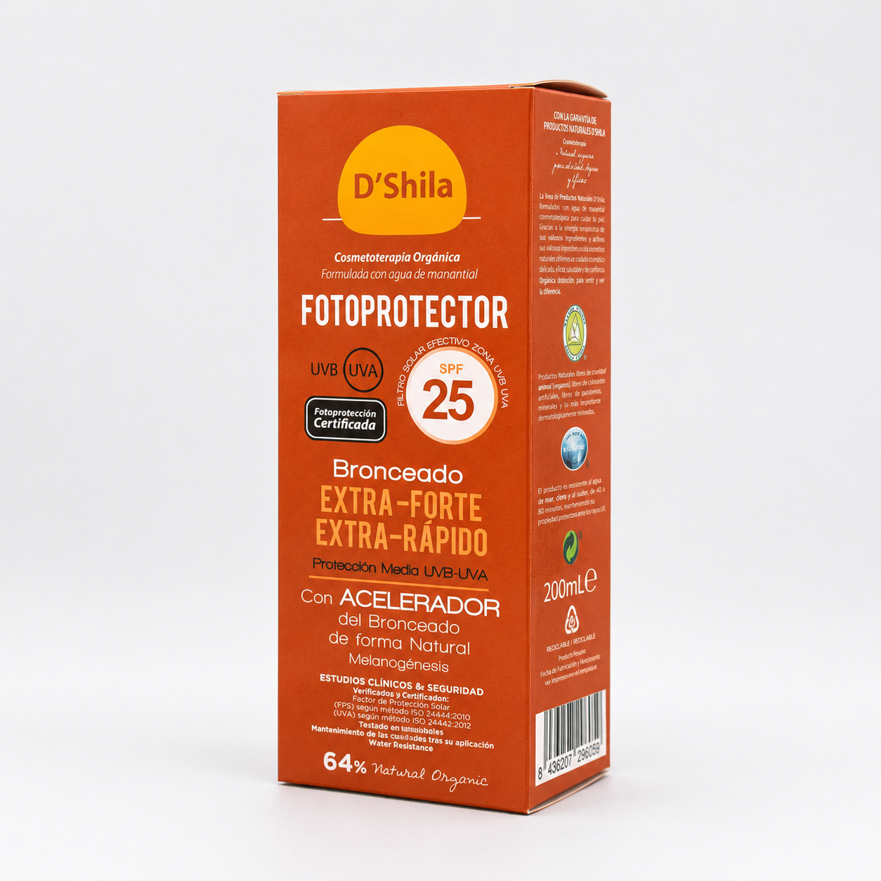 Fotoprotector Bronceador SPF 25 EXTRA-FORTE EXTRA-RÁPIDO - Activador del bronceado de forma natural (100mL | 200mL) - Imagen 2