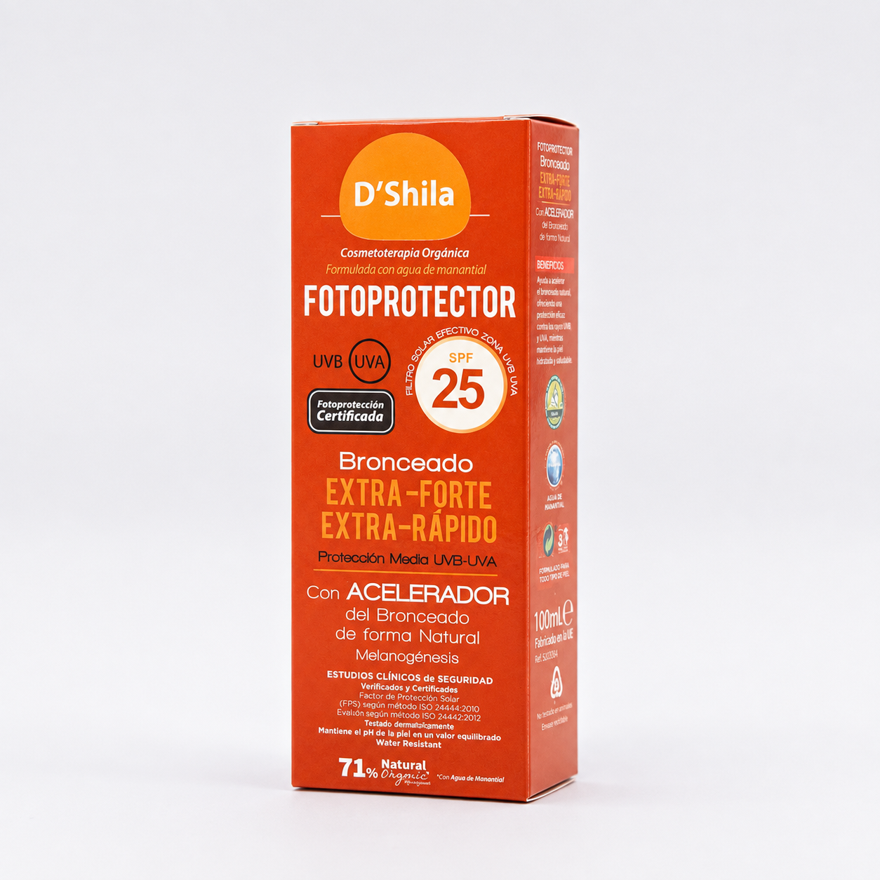 50162010 - Fotoprotector Bronceador SPF25 EXTRAFORTE-EXTRARAPIDO 100ml con caja